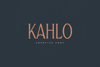 Kahlo creative font