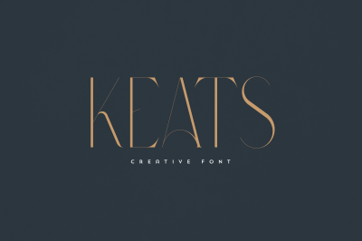Keats creative font