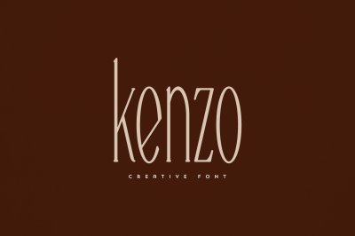 Kenzo creative font