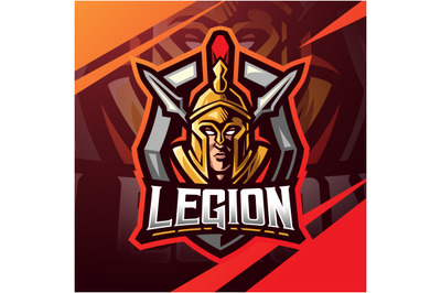 Legion warrior esport mascot logo design