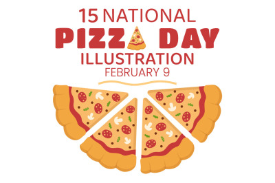 15 National Pizza Day Illustration