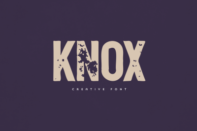 Knox creative font