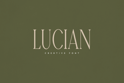 Lucian creative font