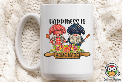 Happiness Gnomes Cooking Sublimation PNG Designs