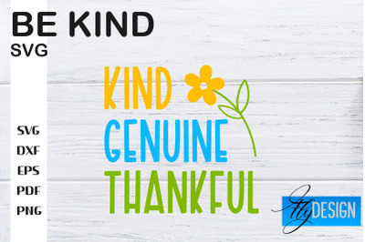 Be Kind SVG | Kindness Quotes SVG | Happy Design