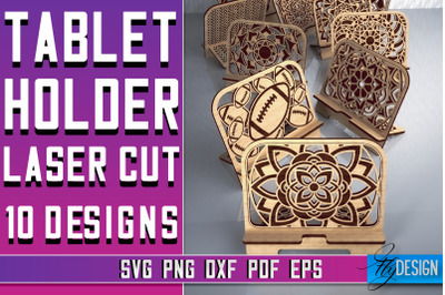 Tablet Holder Laser Cut SVG | Phone Holder SVG Design | CNC Files