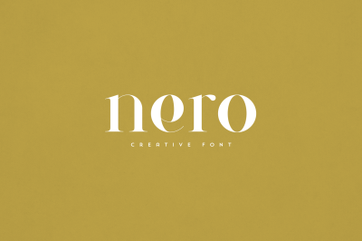 Nero creative font