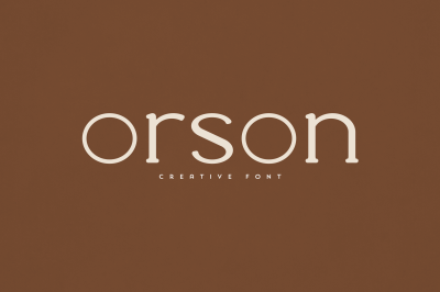 Orson creative font
