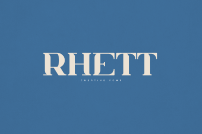 Rhett creative font