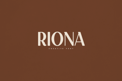 Riona creative font