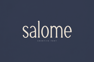 Salome creative font