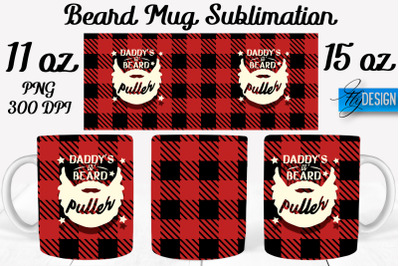 Beard Mug PNG Sublimation | Coffee 11 Oz | 15 Oz Mug Sublimation