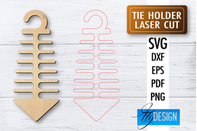 Tie Holder Laser Cut SVG | Outfit SVG Design | CNC Files