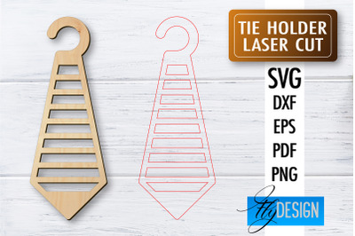 Tie Holder Laser Cut SVG | Outfit SVG Design | CNC Files