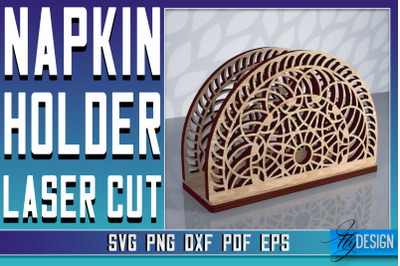 Napkin Holder Laser Cut SVG | Home SVG Design | CNC Files