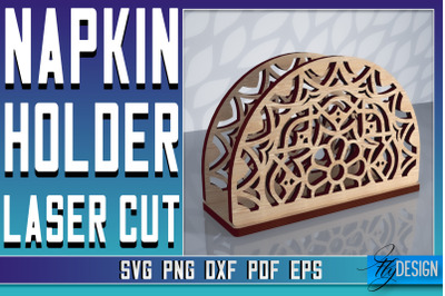 Napkin Holder Laser Cut SVG | Home SVG Design | CNC Files