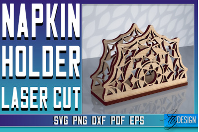 Napkin Holder Laser Cut SVG | Home SVG Design | CNC Files