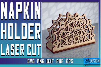 Napkin Holder Laser Cut SVG | Home SVG Design | CNC Files