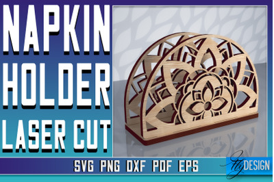 Napkin Holder Laser Cut SVG | Home SVG Design | CNC Files