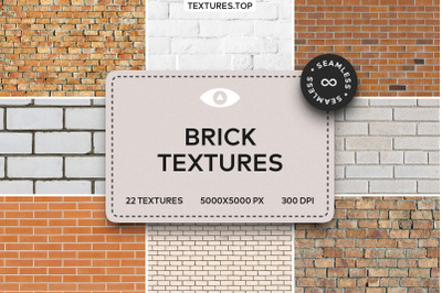 22 Seamless Brick Texture Pack