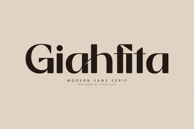 Giahfita Typeface