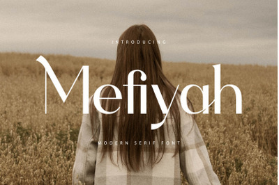 Mefiyah Typeface