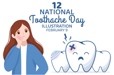 12 National Toothache Day Illustration