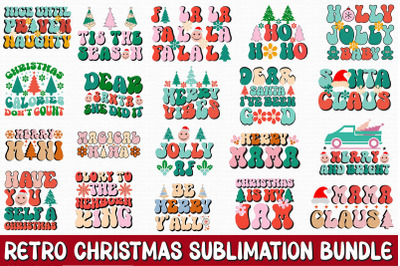 Retro Christmas Sublimation Bundle