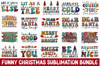 Funny Christmas Sublimation Bundle