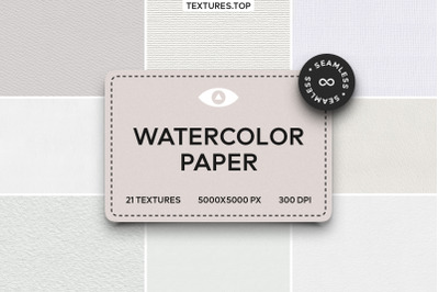 21 Seamless Watercolor Paper Texture Pack