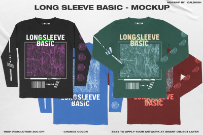 Long Sleeve Basic - Mockup