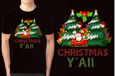 Christmas illustration T-shirt Design