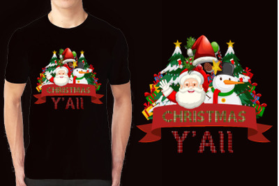 Christmas illustration T-shirt Design