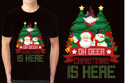 Christmas illustration T-shirt Design