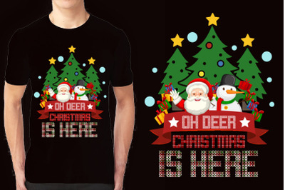 Christmas illustration T-shirt Design