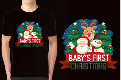 Christmas illustration T-shirt Design