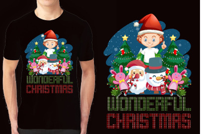 Christmas illustration T-shirt Design