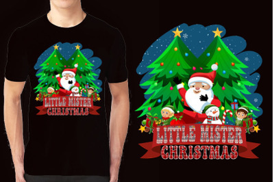 Christmas illustration T-shirt Design