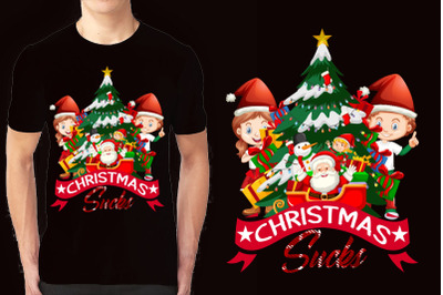 Christmas illustration T-shirt Design