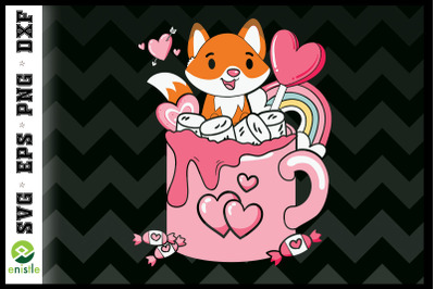 Valentine Fox in the Coffee Cup