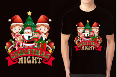 Christmas illustration T-shirt Design