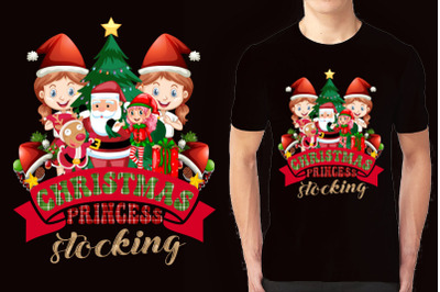 Christmas illustration T-shirt Design