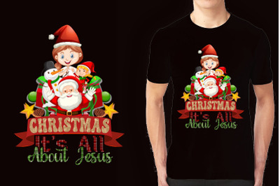 Christmas illustration T-shirt Design