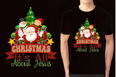 Christmas illustration T-shirt Design