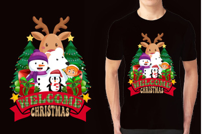 Christmas illustration T-shirt Design