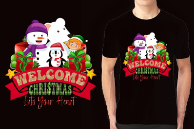 Christmas illustration T-shirt Design