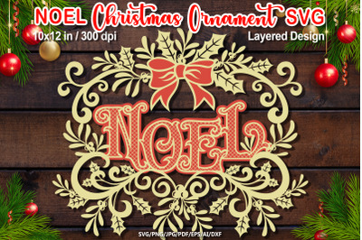 Christmas NOEL Xmas Tree Wall Decor Ornaments