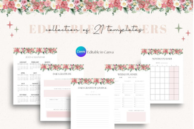 Editable Planners I Collection of 21 Pages