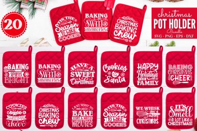 Christmas Pot Holder SVG Bundle