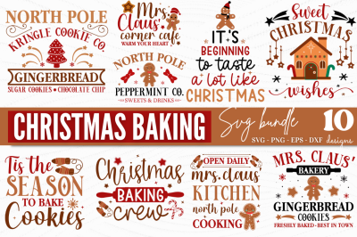 Christmas Baking SVG Bundle